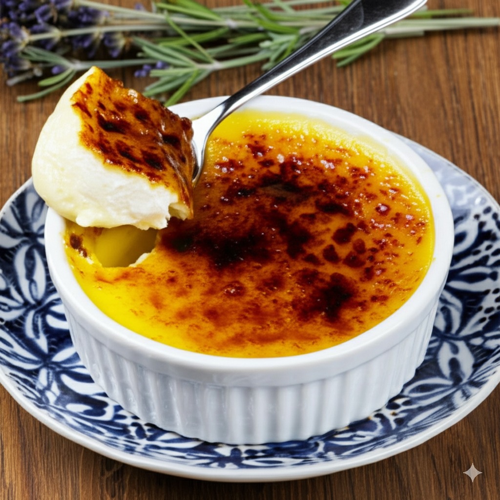La Crème Brûlée à la Lavande Fine de Provence